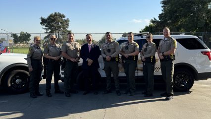 Supervisor Baca, Jr. with San Bernardino County Sheriff's Deputies