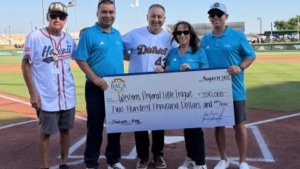 Western Regional Little League with Supervisor Baca